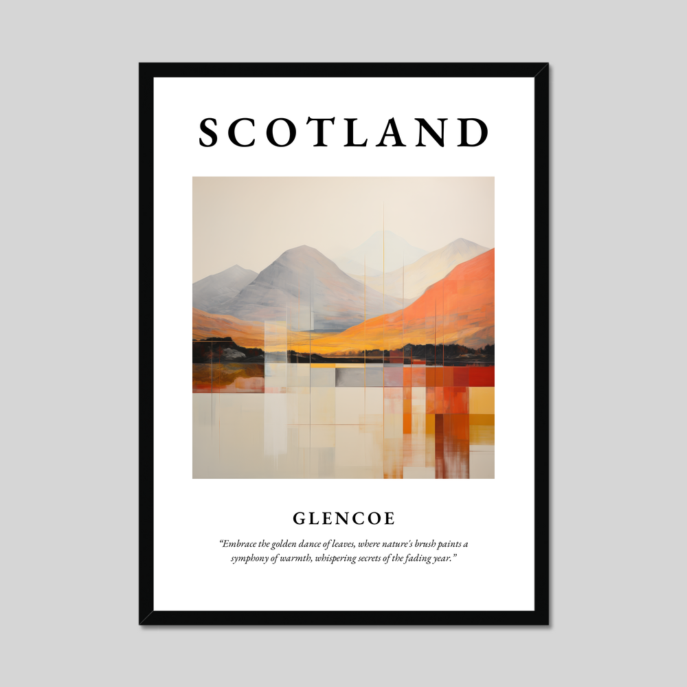 Poster of Glencoe, Scotland.