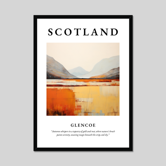 Poster of Glencoe, Scotland.