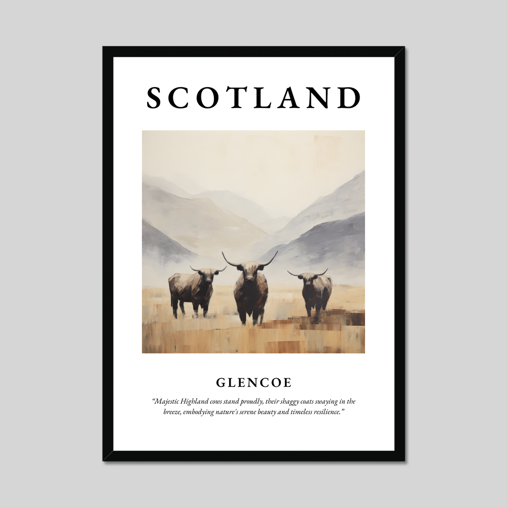 Poster of Glencoe, Scotland.