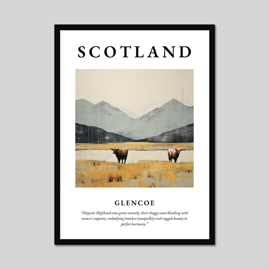 Poster of Glencoe, Scotland.