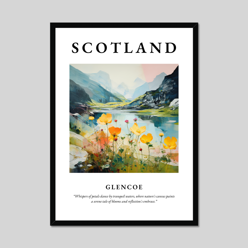 Poster of Glencoe, Scotland.