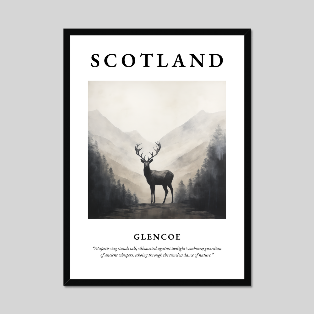 Poster of Glencoe, Scotland.