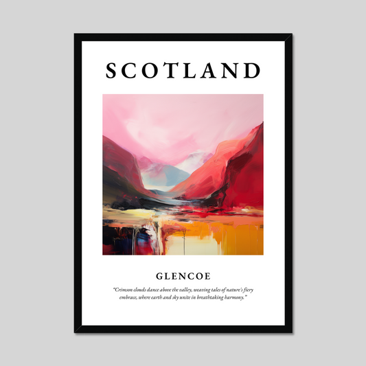 Poster of Glencoe, Scotland.