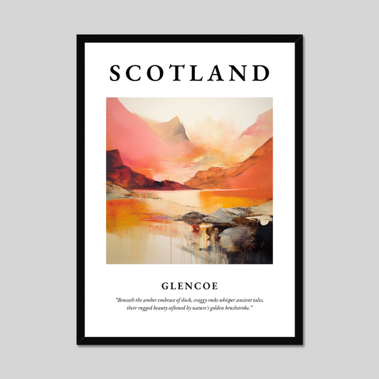 Poster of Glencoe, Scotland.