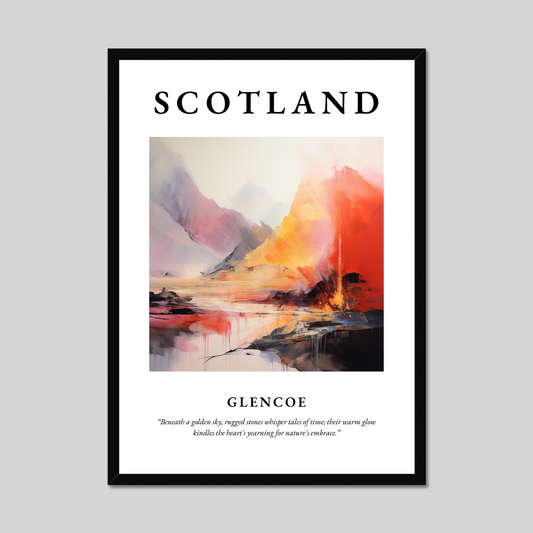 Poster of Glencoe, Scotland.