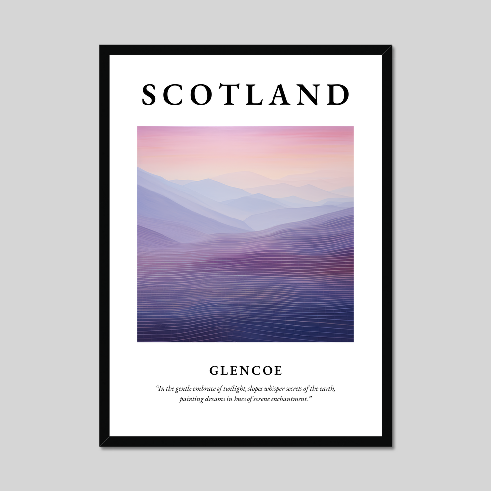 Poster of Glencoe, Scotland.