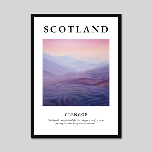 Poster of Glencoe, Scotland.