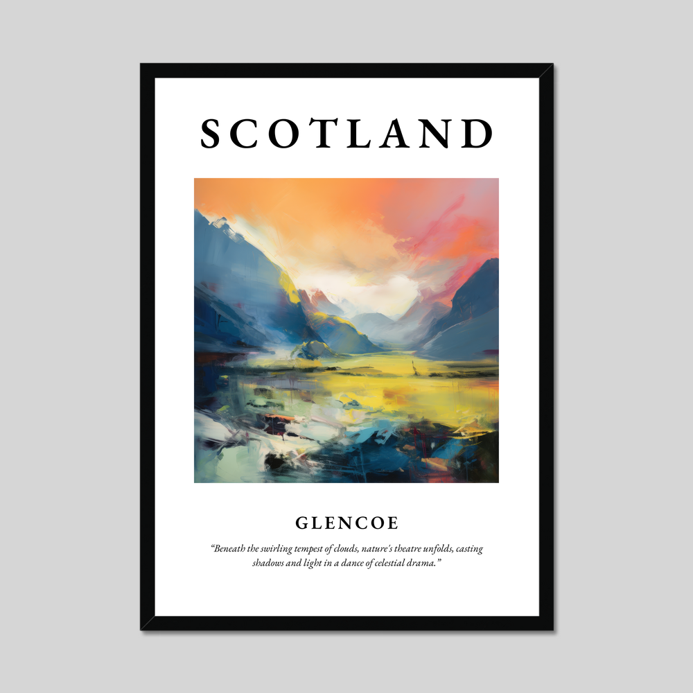 Poster of Glencoe, Scotland.