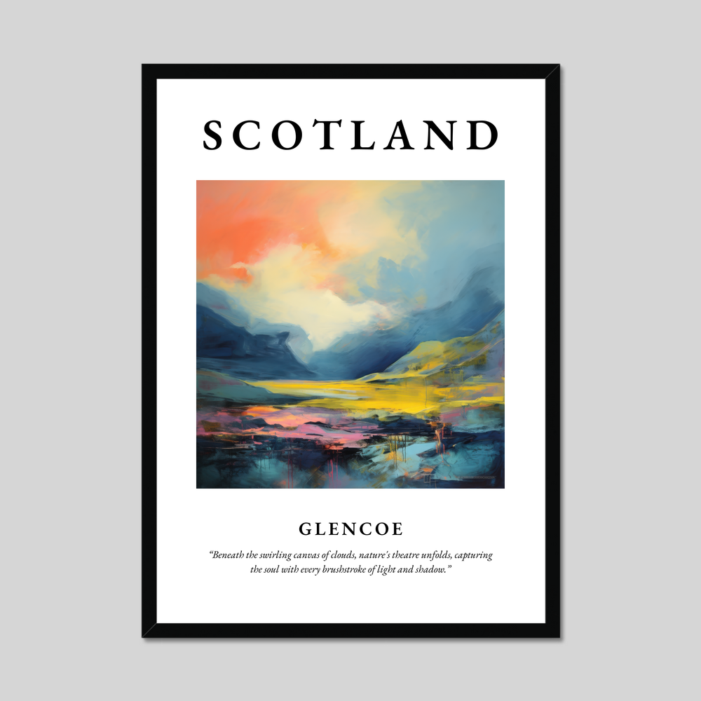 Poster of Glencoe, Scotland.