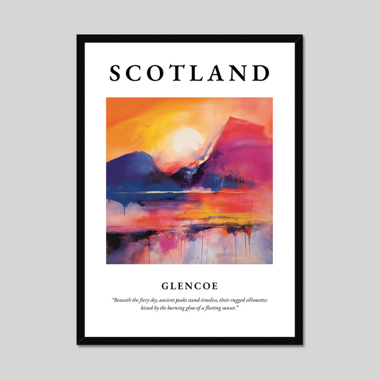 Poster of Glencoe, Scotland.