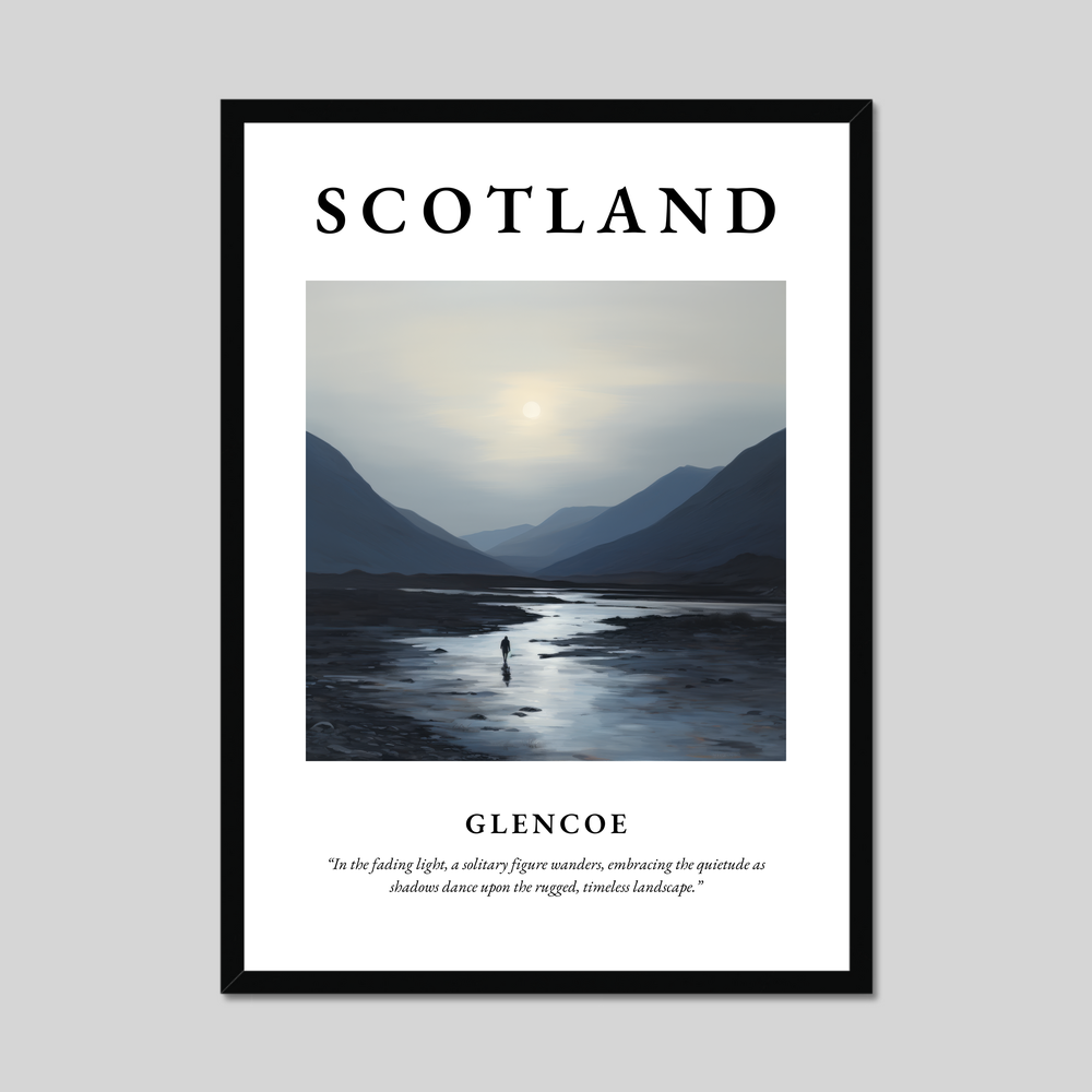 Poster of Glencoe, Scotland.