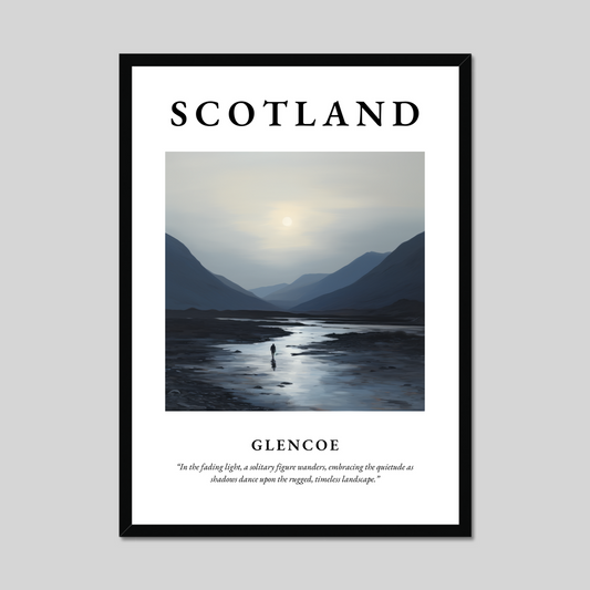 Poster of Glencoe, Scotland.