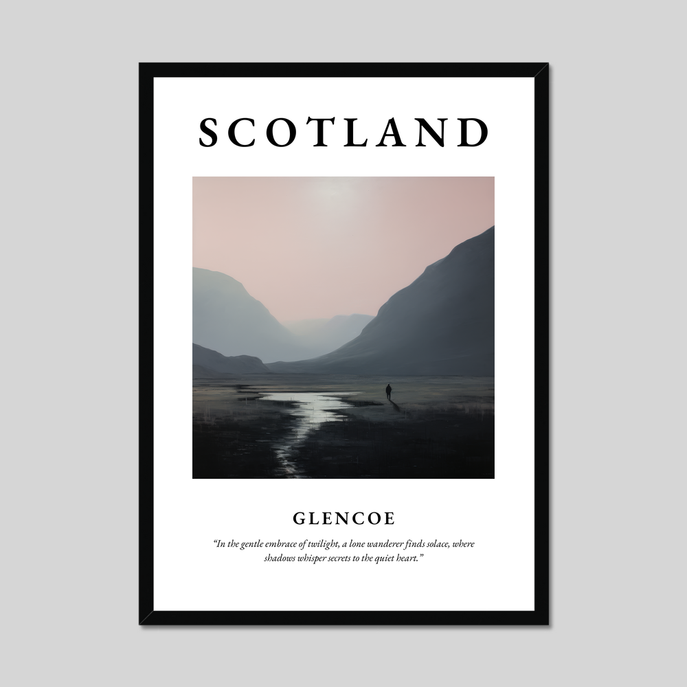 Poster of Glencoe, Scotland.