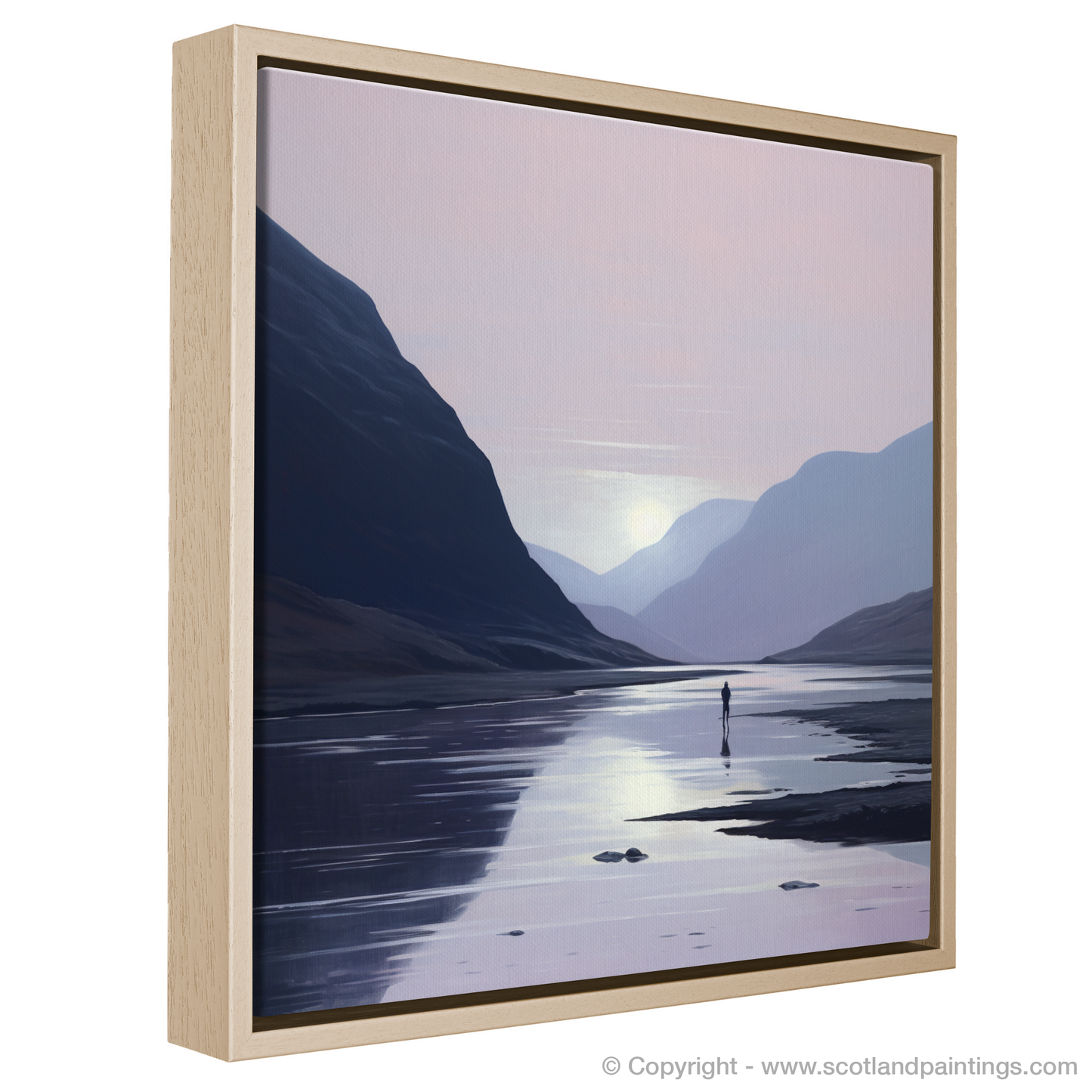 Solitary Dusk in Glencoe: A Minimalist Ode to Serenity