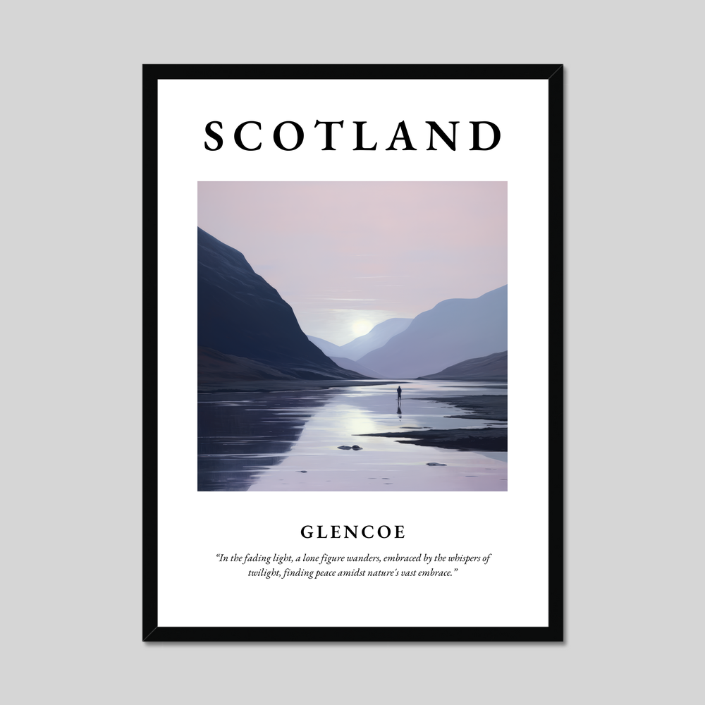 Poster of Glencoe, Scotland.