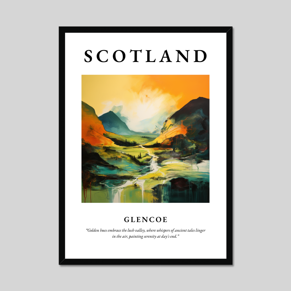 Poster of Glencoe, Scotland.