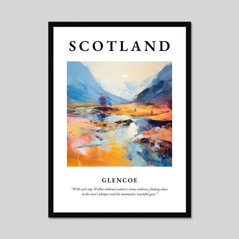 Poster of Glencoe, Scotland.