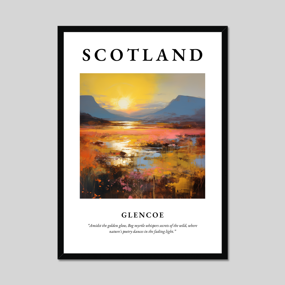 Poster of Glencoe, Scotland.