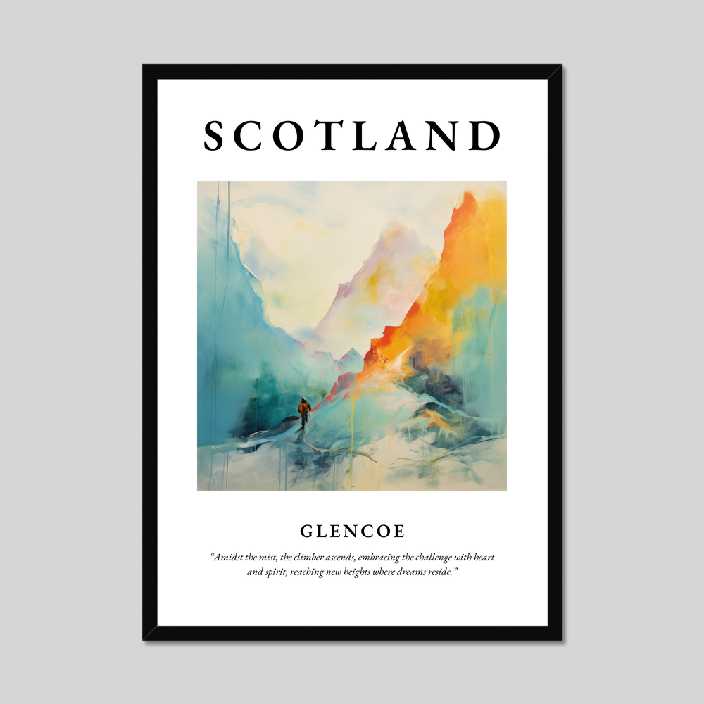 Poster of Glencoe, Scotland.