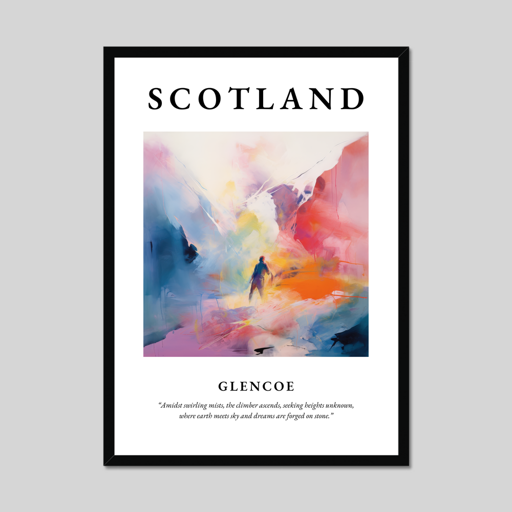 Poster of Glencoe, Scotland.