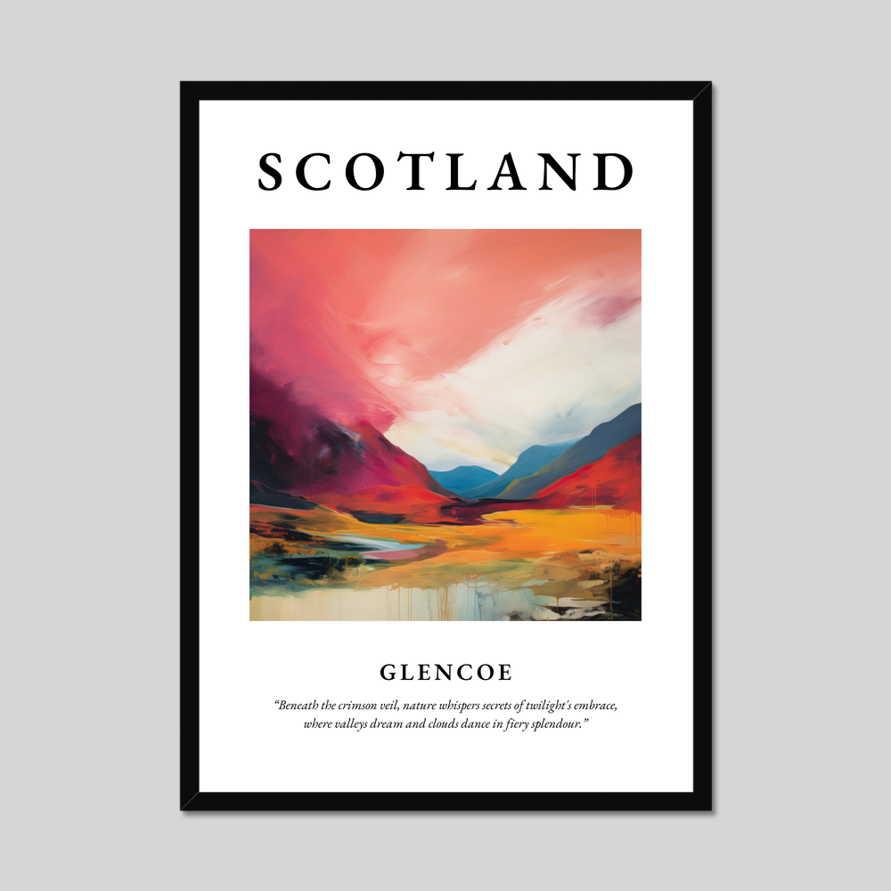 Poster of Glencoe, Scotland.