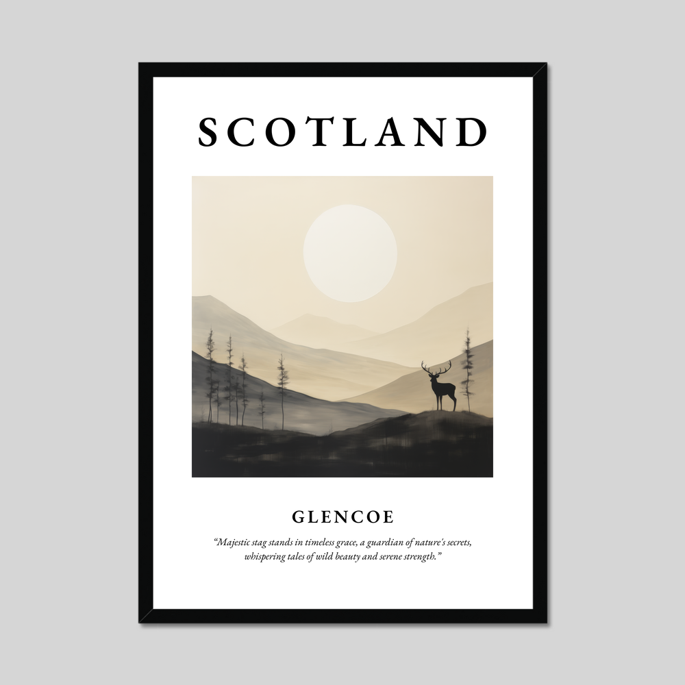 Poster of Glencoe, Scotland.