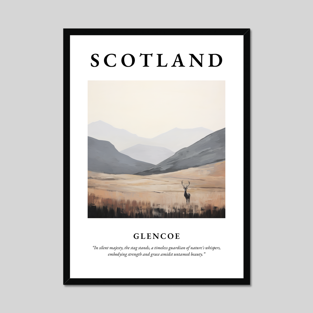 Poster of Glencoe, Scotland.