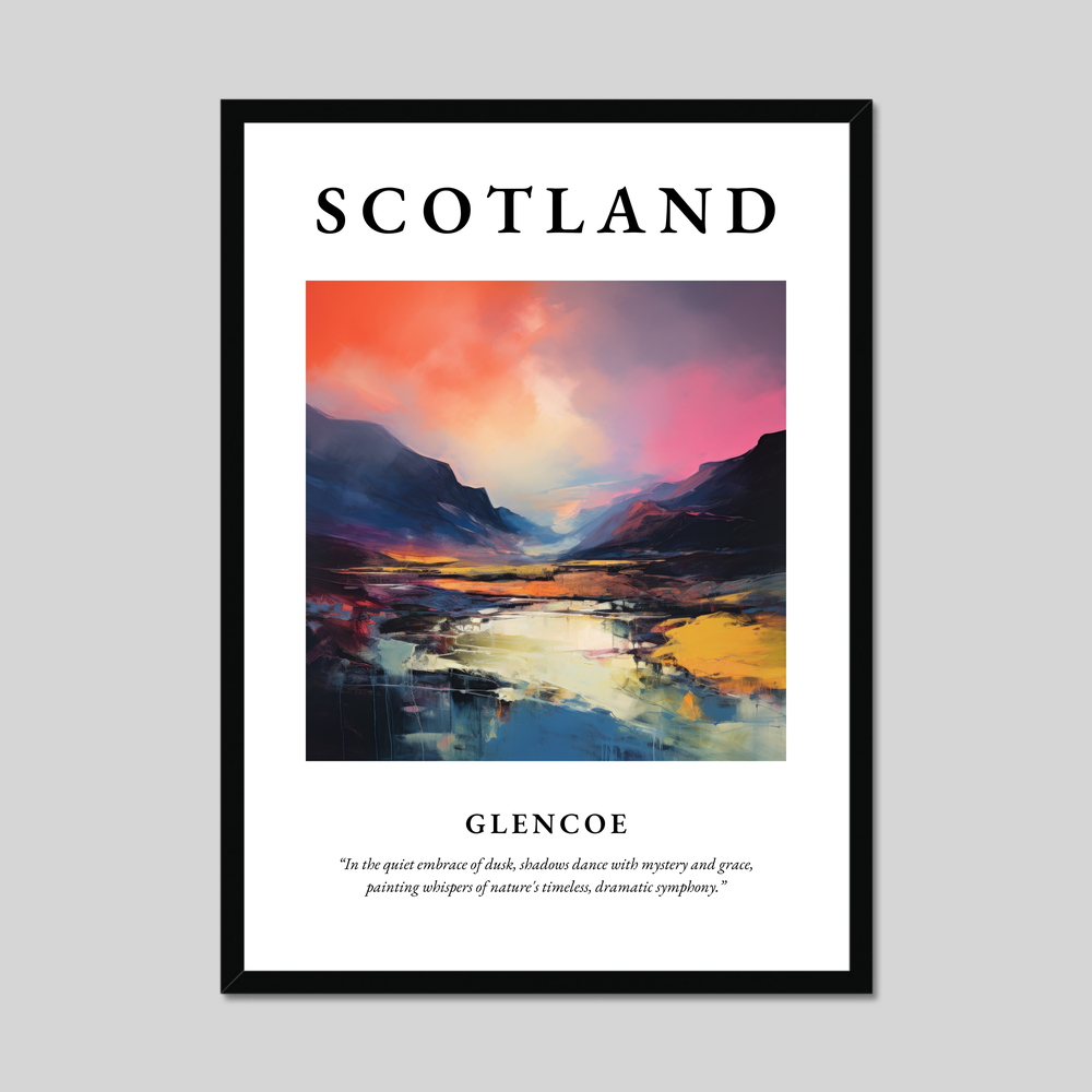 Poster of Glencoe, Scotland.