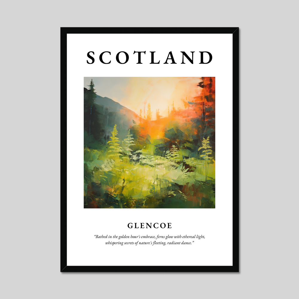 Poster of Glencoe, Scotland.