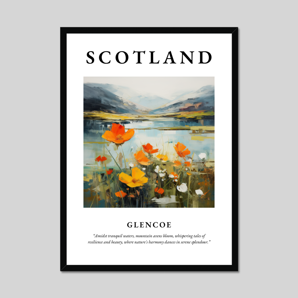 Poster of Glencoe, Scotland.