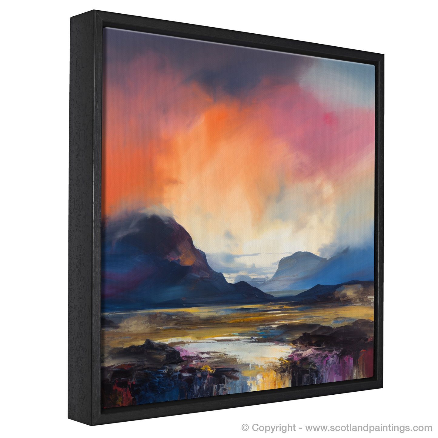 Abstract Emotions at Dusk: Glencoe Sunset