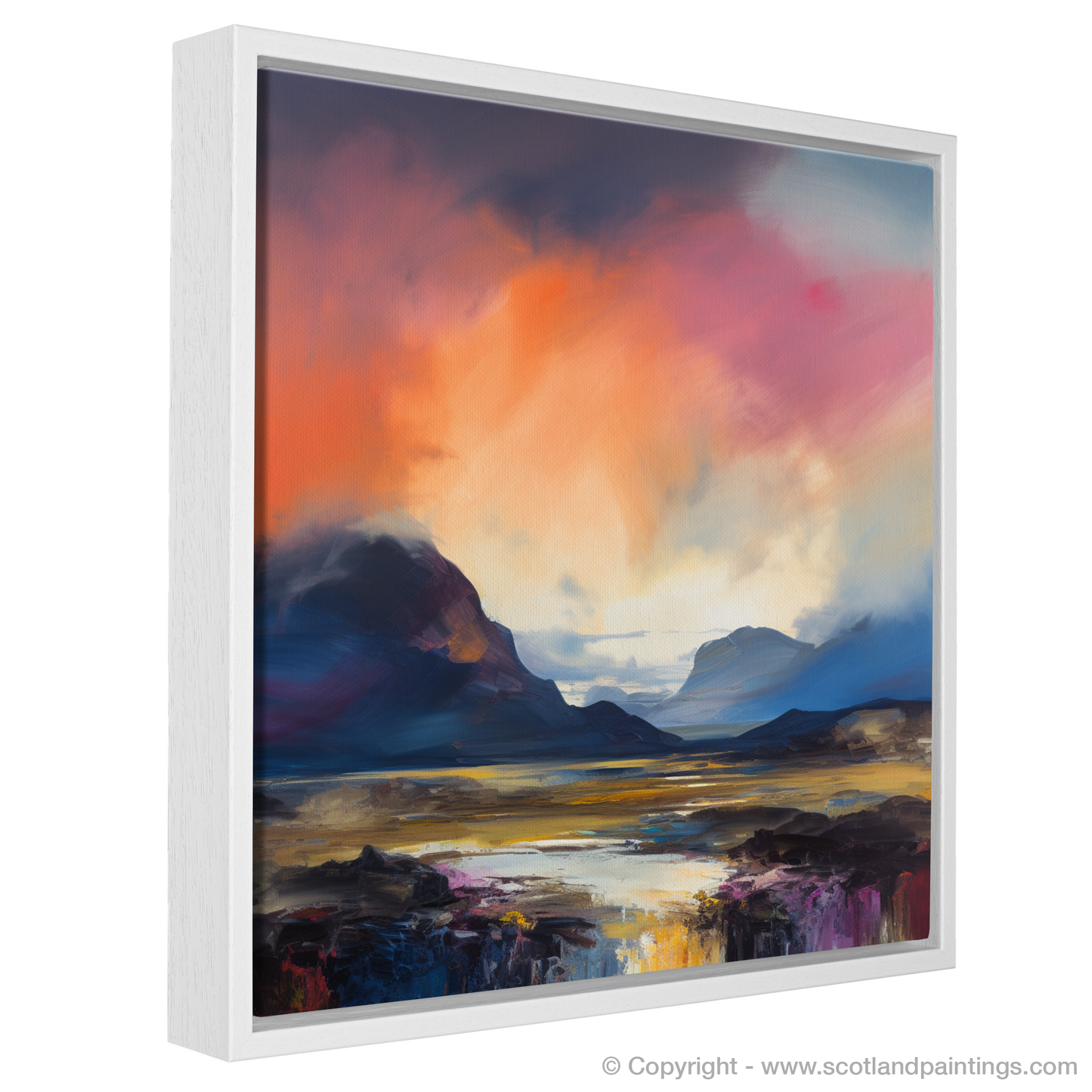 Abstract Emotions at Dusk: Glencoe Sunset