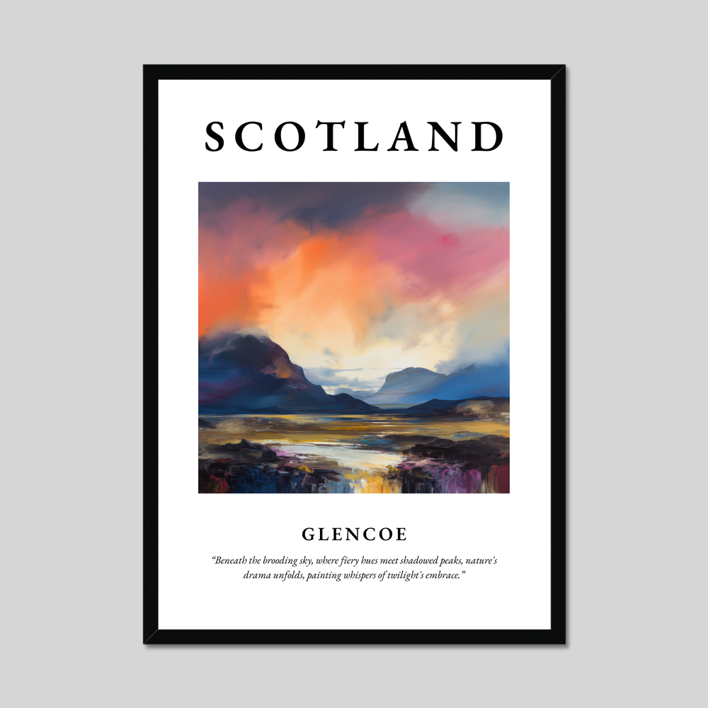 Poster of Glencoe, Scotland.