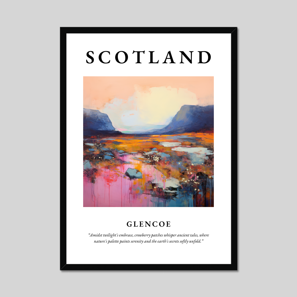 Poster of Glencoe, Scotland.