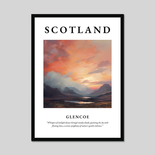 Poster of Glencoe, Scotland.