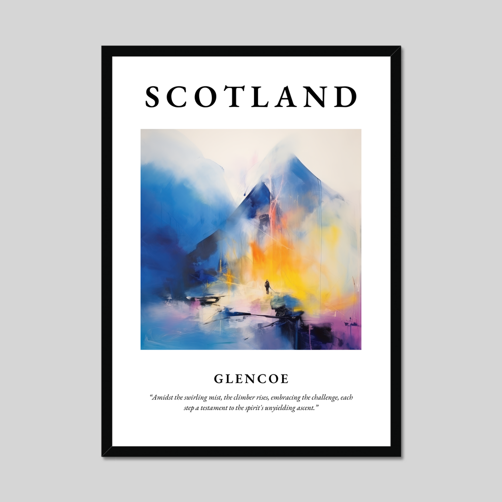 Poster of Glencoe, Scotland.