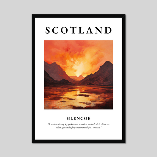 Poster of Glencoe, Scotland.