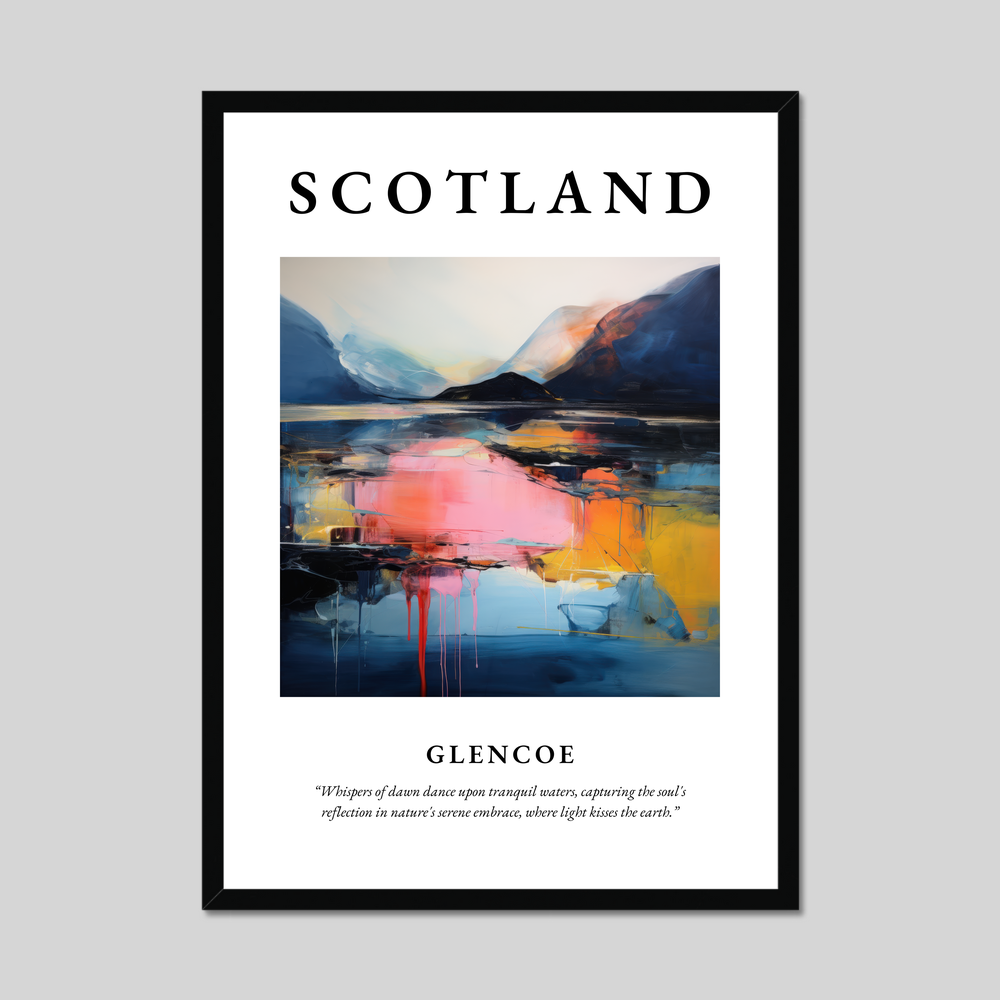 Poster of Glencoe, Scotland.