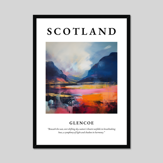 Poster of Glencoe, Scotland.