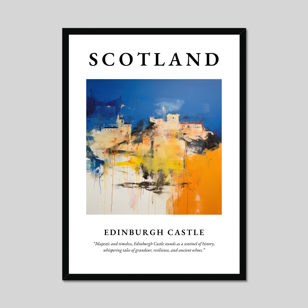 Poster of Edinburgh Castle, Scotland.