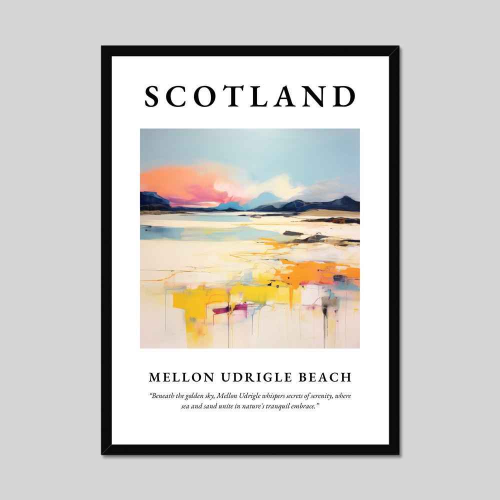 Poster of Mellon Udrigle Beach, Scotland.