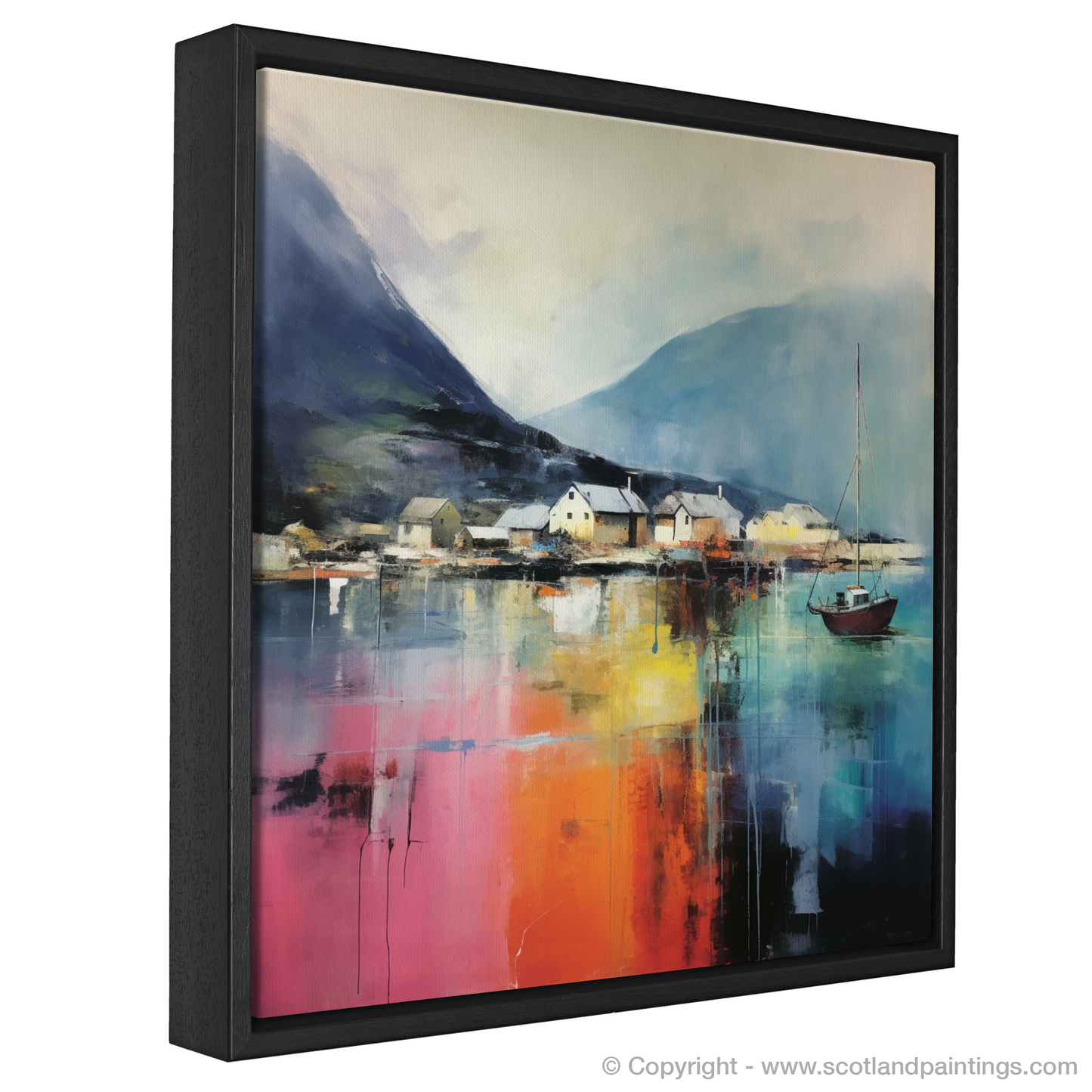 Storm Over Ullapool: An Abstract Maritime Tapestry