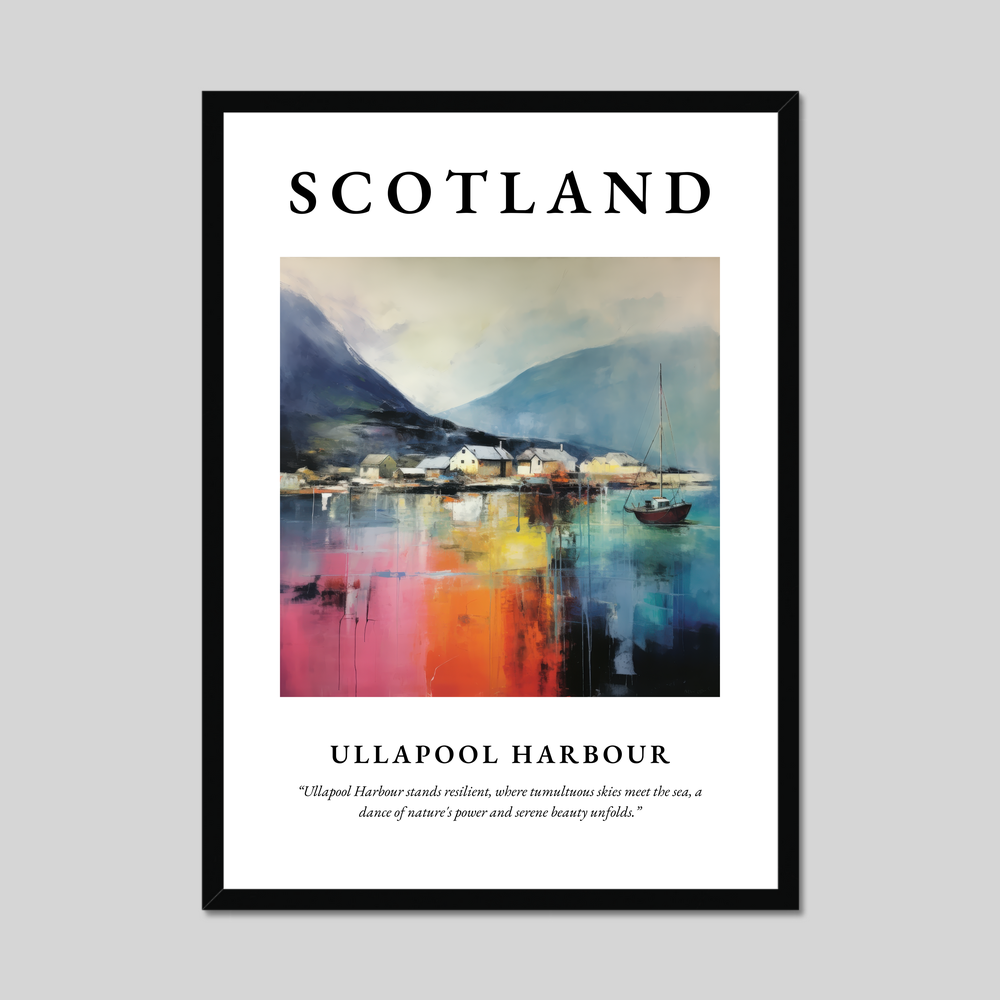 Poster of Ullapool Harbour, Scotland.