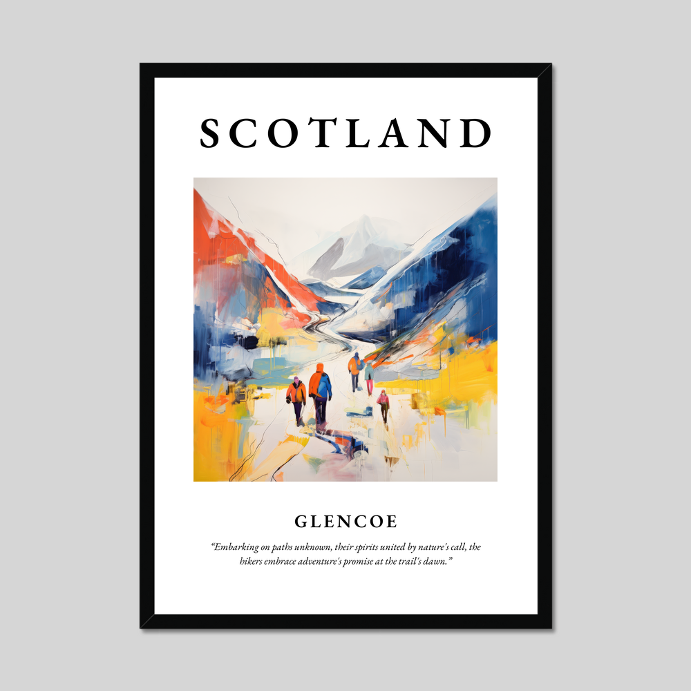 Poster of Glencoe, Scotland.