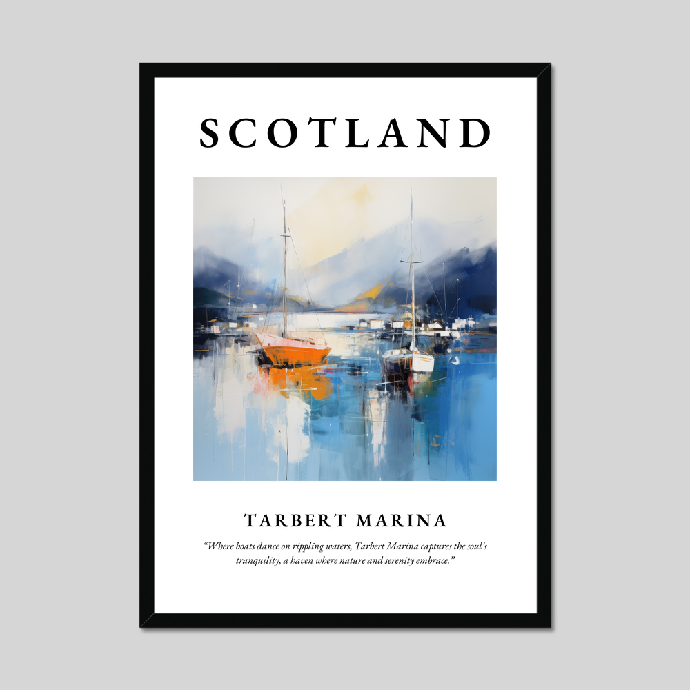 Poster of Tarbert Marina, Scotland.