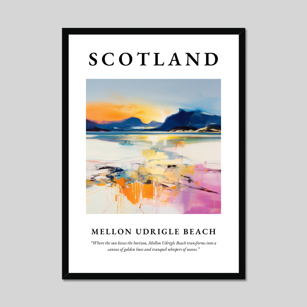 Poster of Mellon Udrigle Beach, Scotland.