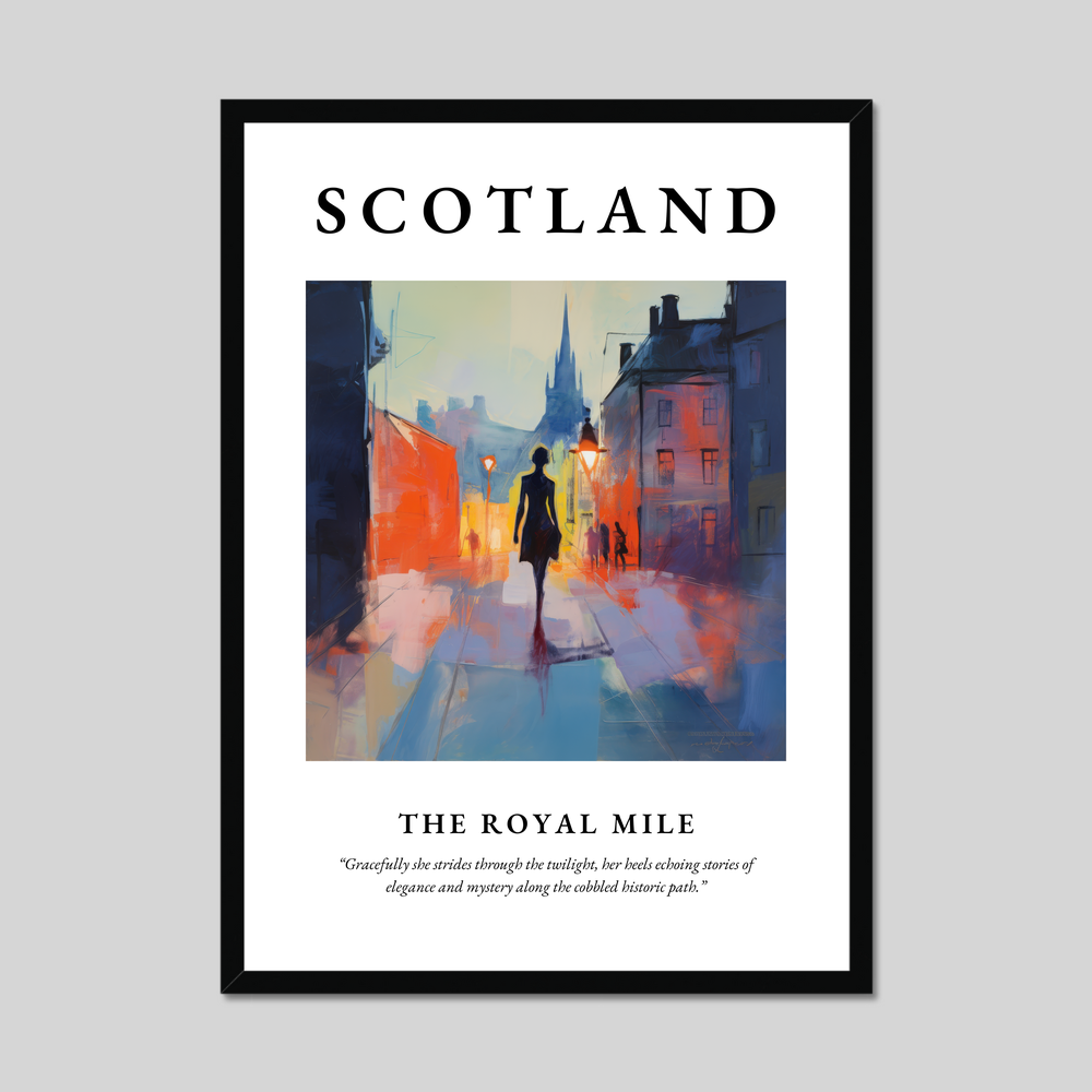 Poster of The Royal Mile, Scotland.