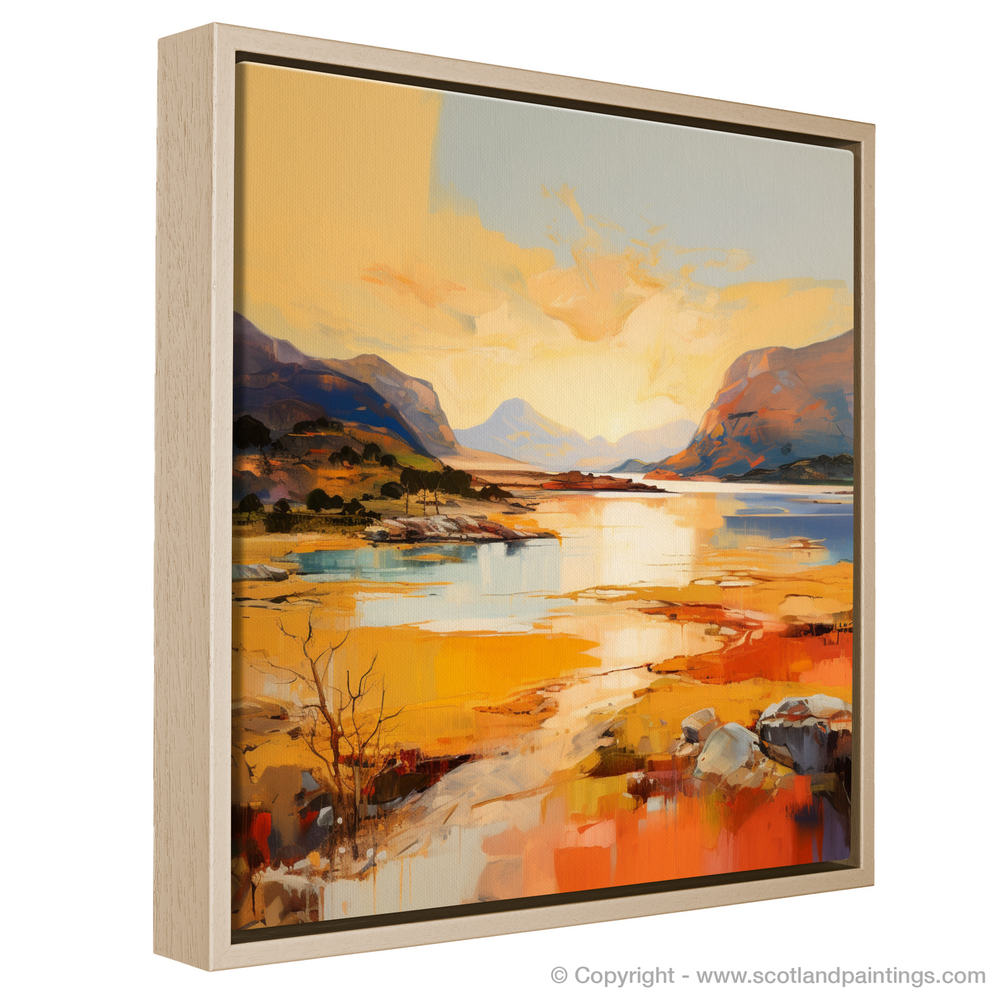 Golden Hour at Shieldaig Bay: An Abstract Masterpiece