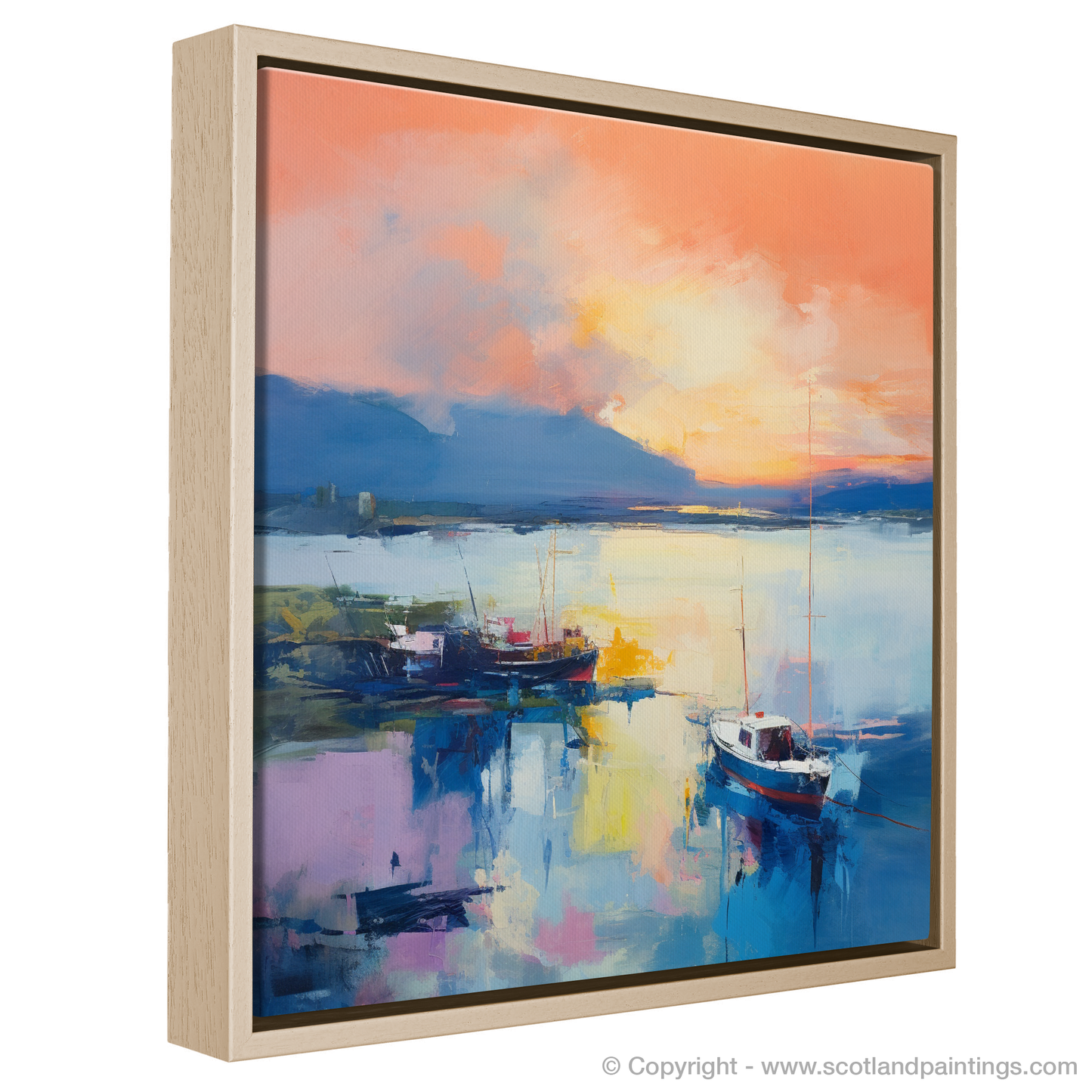 Cromarty Harbour at Sunset: An Abstract Symphony of Colour and Serenity