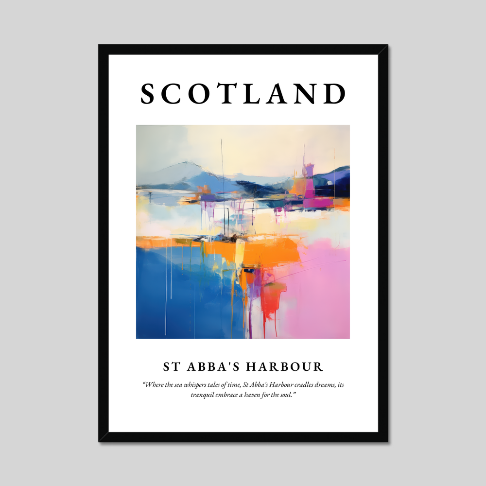 Poster of St Abba's Harbour, Scotland.